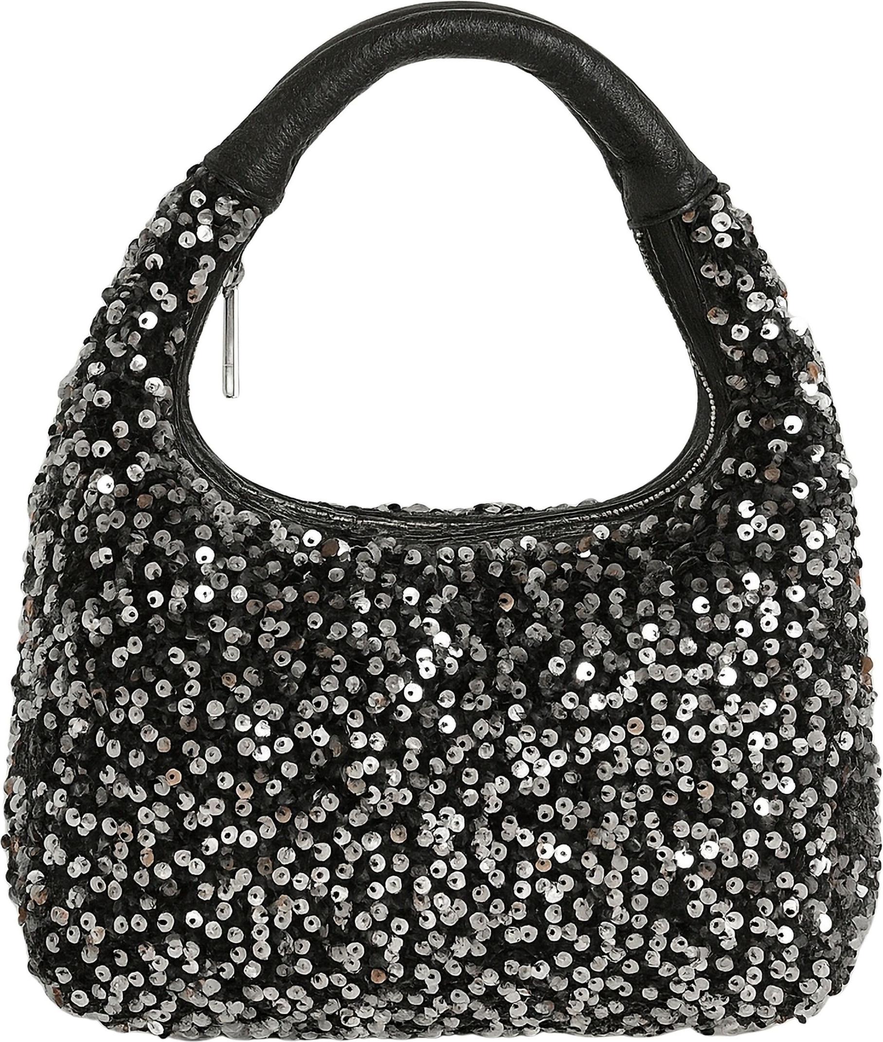 Schultertasche Pailetten Abendtasche mit Pailetten von collezione alessandro