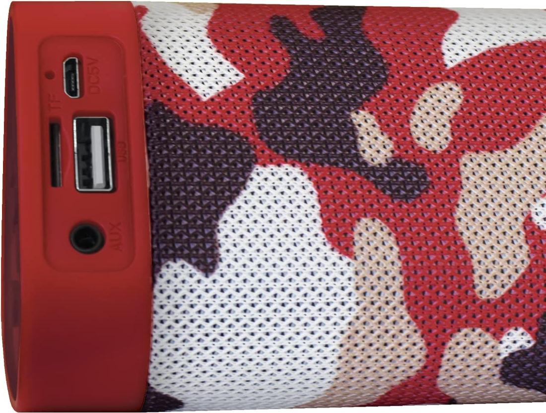 Techmade Soundbar TM-A15-CAMG Bezdrôtový prenosný Bluetooth Camouflage Red pre PC a TV