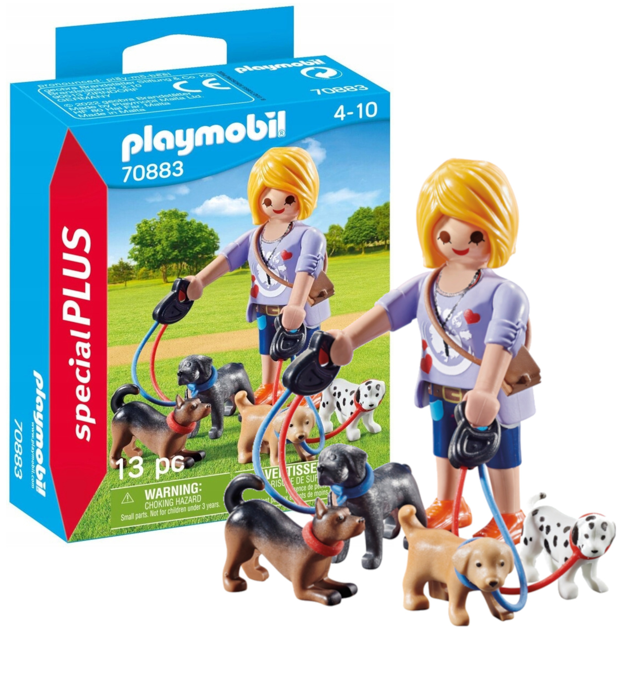PLAYMOBIL SpecialPlus Hundesitterin, 4 Jahr(e), Mehrfarbig, Kunststoff 70883