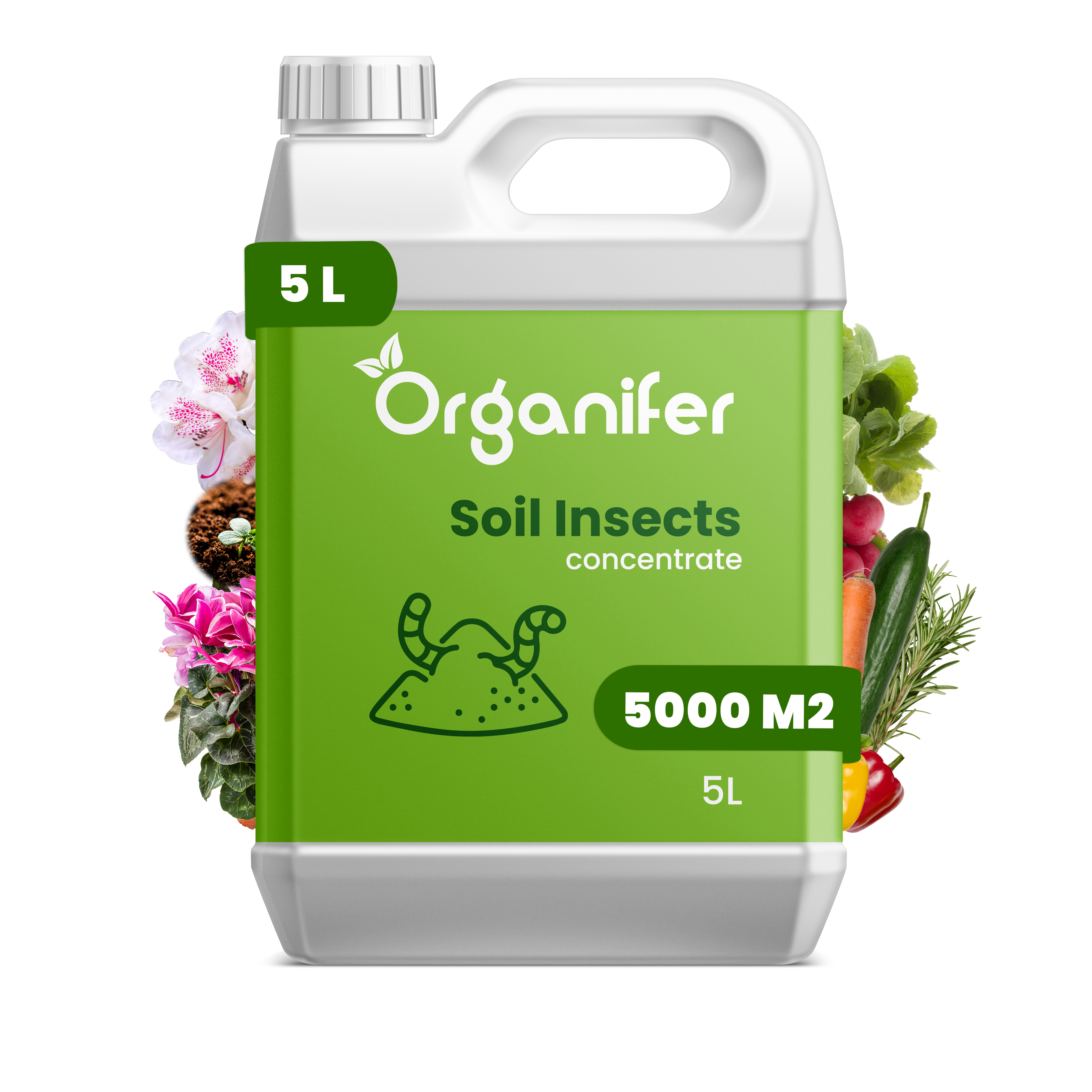 Soil Insects Bodeninsekten-Konzentrat - 5 L für 5000 m2- Organifer 34470