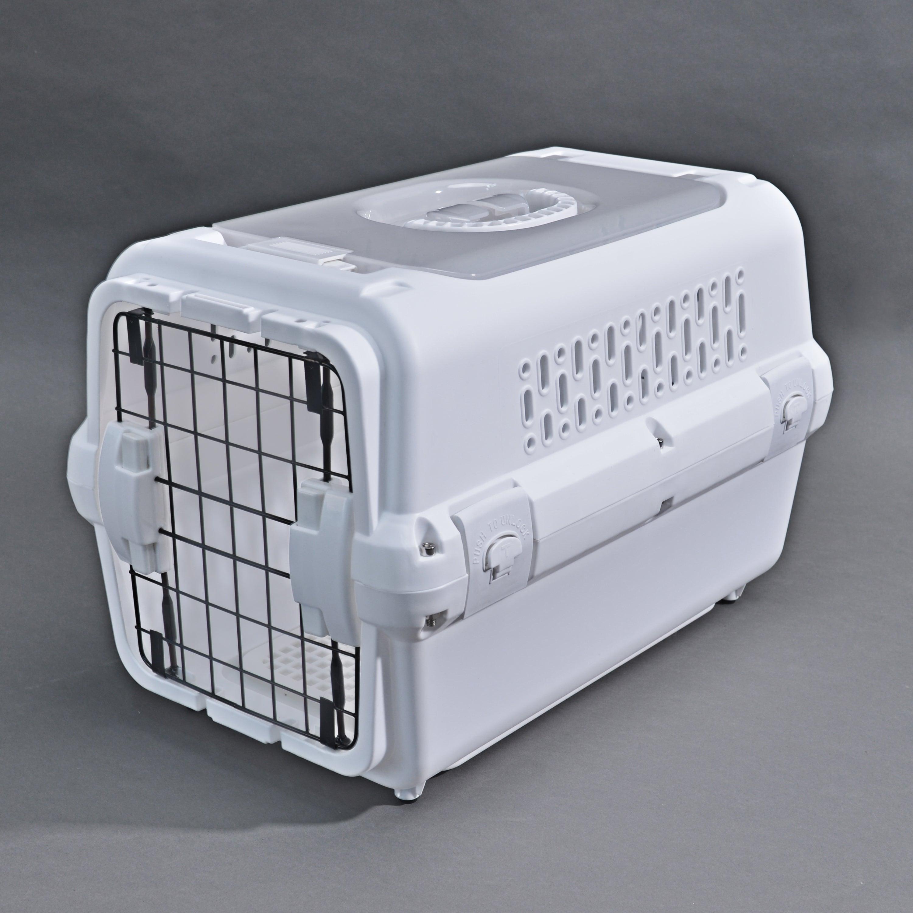 RHRQuality Reisekorb – 50 x 50 x 35 cm – Kunststoff-Reisekorb – Für Katzen – Weiß RHR1003-WH