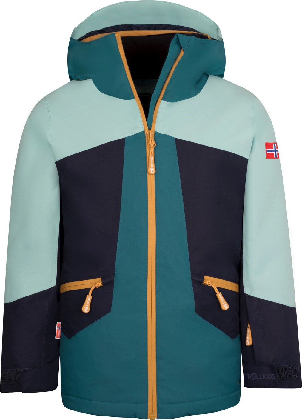 Trollkids Girls Rauland Jacke, Aqua, Gr. 104 EU 554-333-104