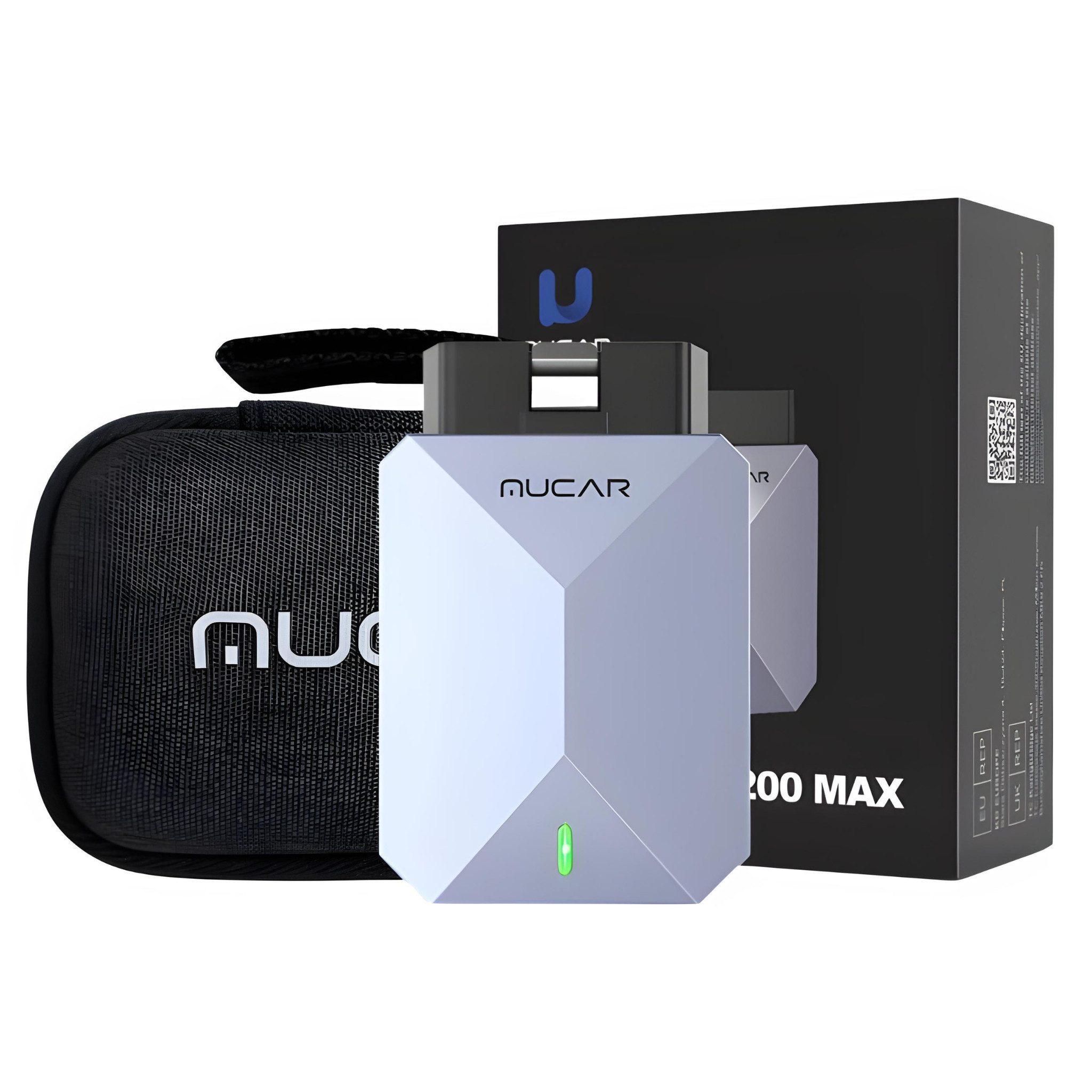 mucar KI OBD KfZ Diagnosegerät – Mit Bluetooth-Konnektivität, 15 Reset-Funktionen, CAN FD, KI-AutoVIN, bidirektionale Tests & Echtzeit-Livedaten