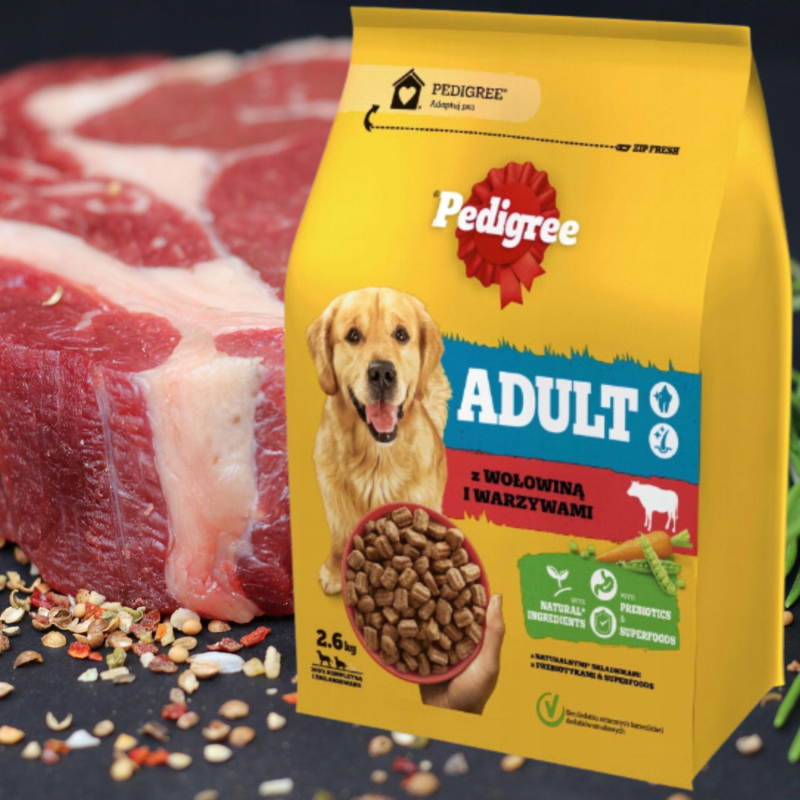 Pedigree Sucha karma Adult Wołowina dla psów 2,6 kg