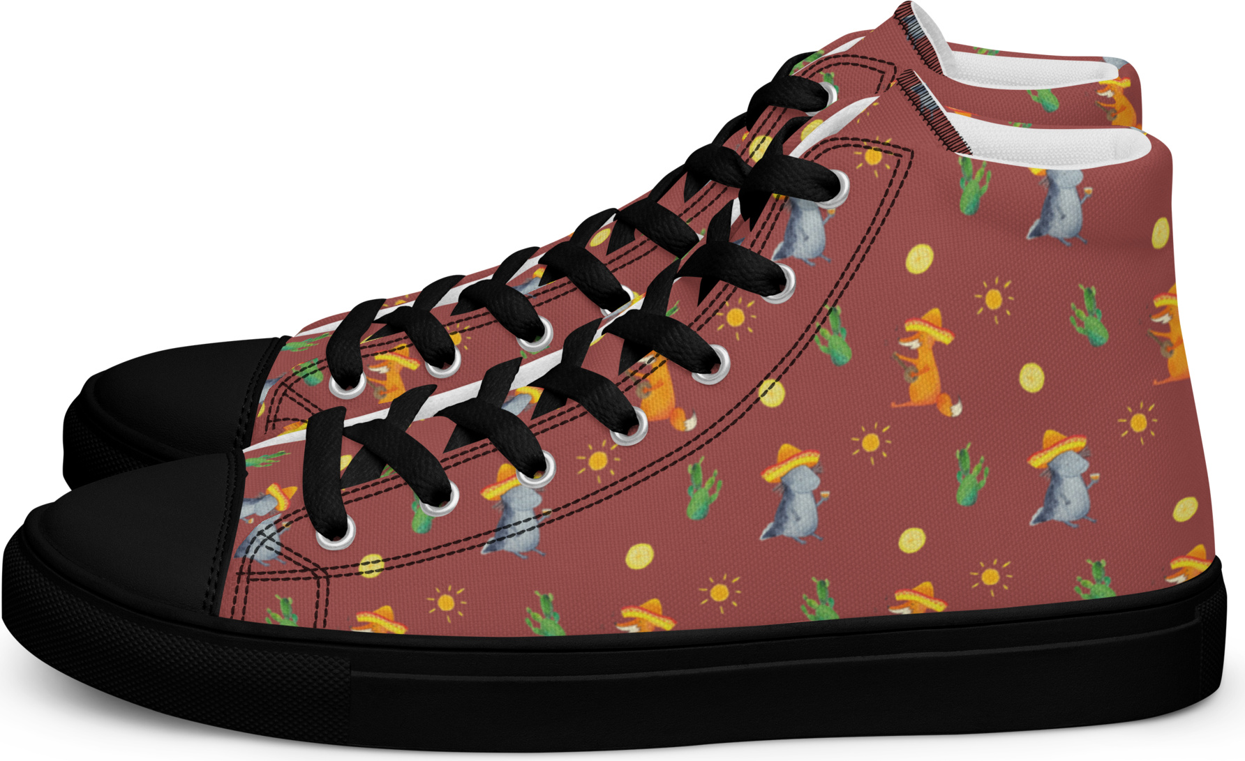 Mr. & Mrs. Panda Damen Sneaker Black Edition Axolotl Tequila Größe 43 - Rot - Geschenk, trinken, Schwarz, Schwarze Sneakers, Party, Lurch, Schwarzer, Urlaub, Schwanzlurch PD-1633965-STANDARD