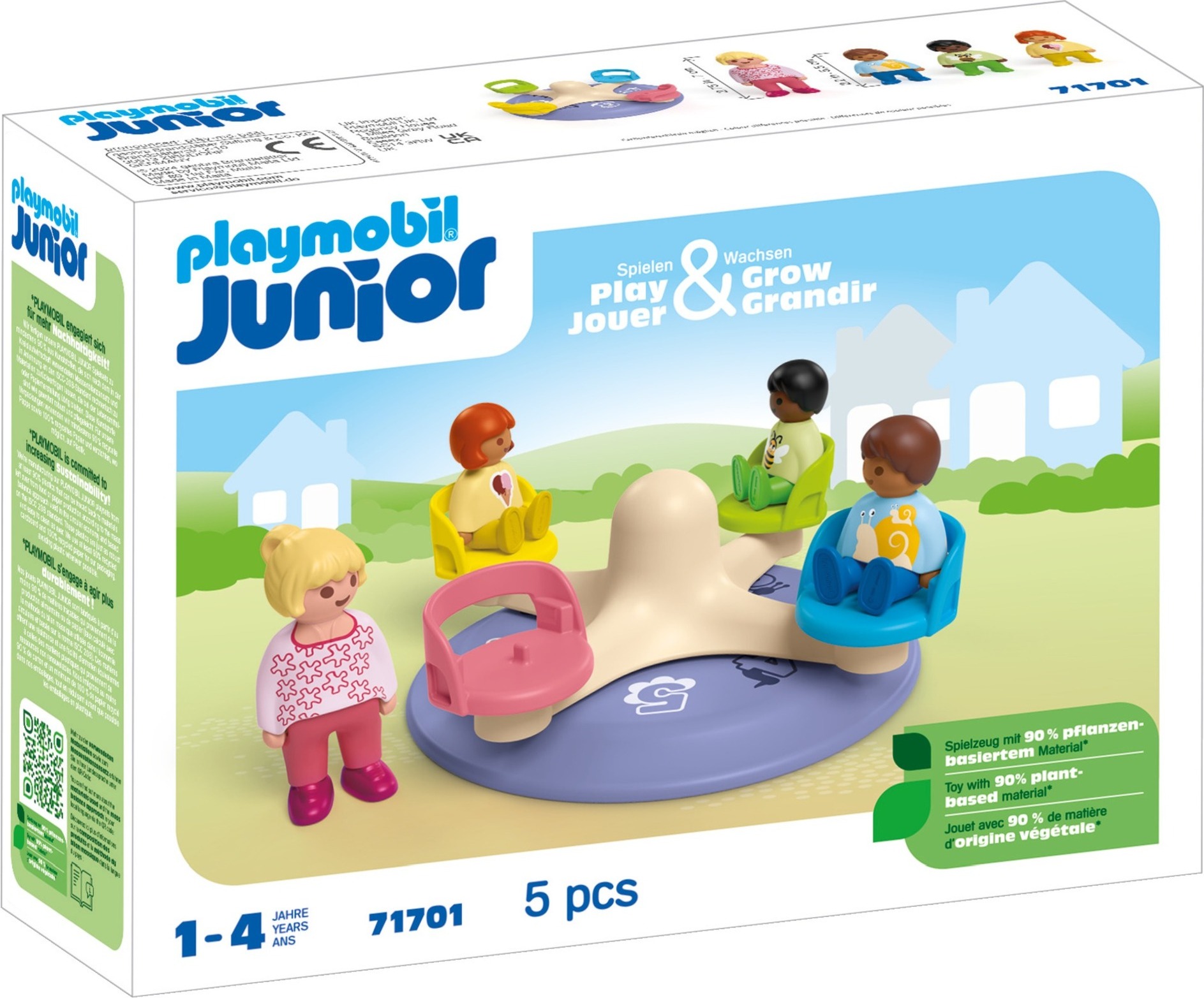 PLAYMOBIL 71701 Junior: Zahlenkarussell, Konstruktionsspielzeug