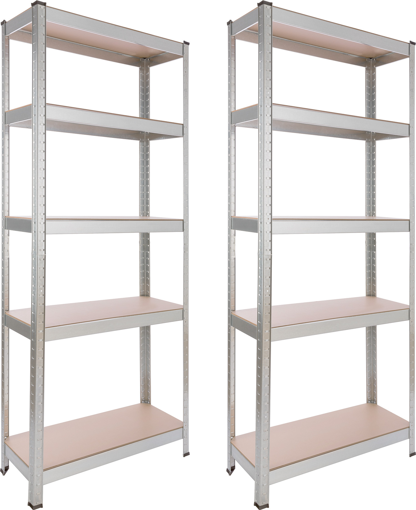 AREBOS Set Di 2 Scaffali Per Carichi Pesanti 180x90x30cm | Blu | 5 Ripiani | Scaffalatura Per Officina | Antracite | Leroy Merlin - 13