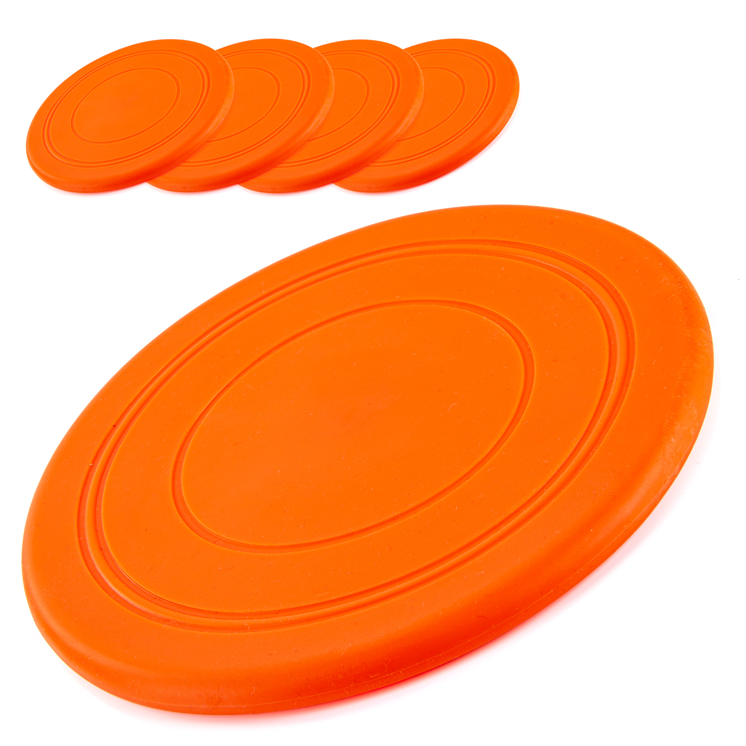 Goods & Gadgets Hunde Frisbee Wurfscheibe Hunde-Spielzeug Agility Trainingszubehör Wurfspielzeug; 4 Stück