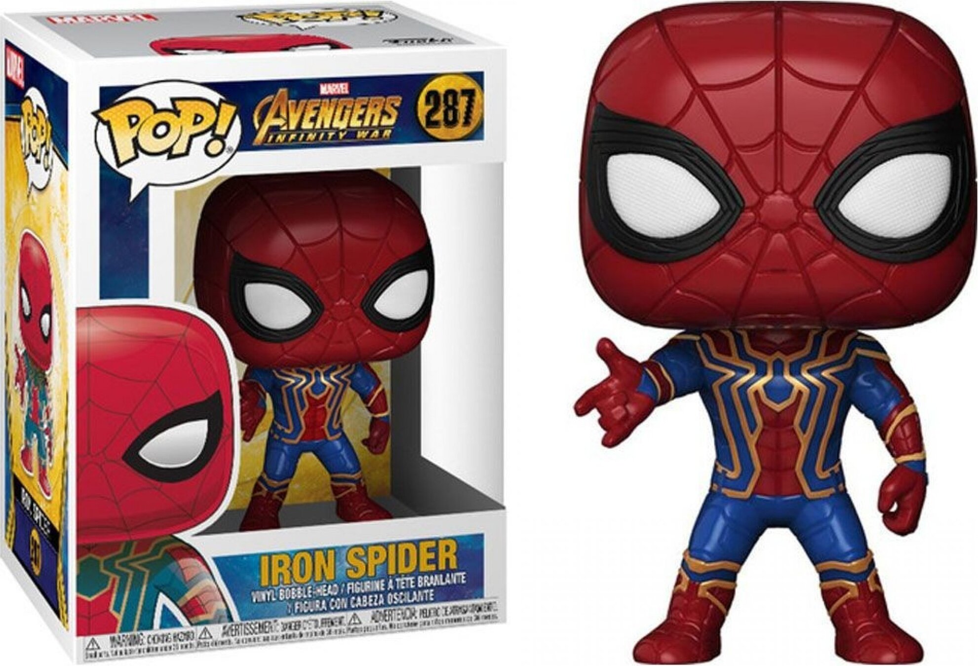 NECA Body Knocker Avengers: Infinity War – Spider-Man, Statuetta A Dondolo Ad Energia Solare, Collezionabile