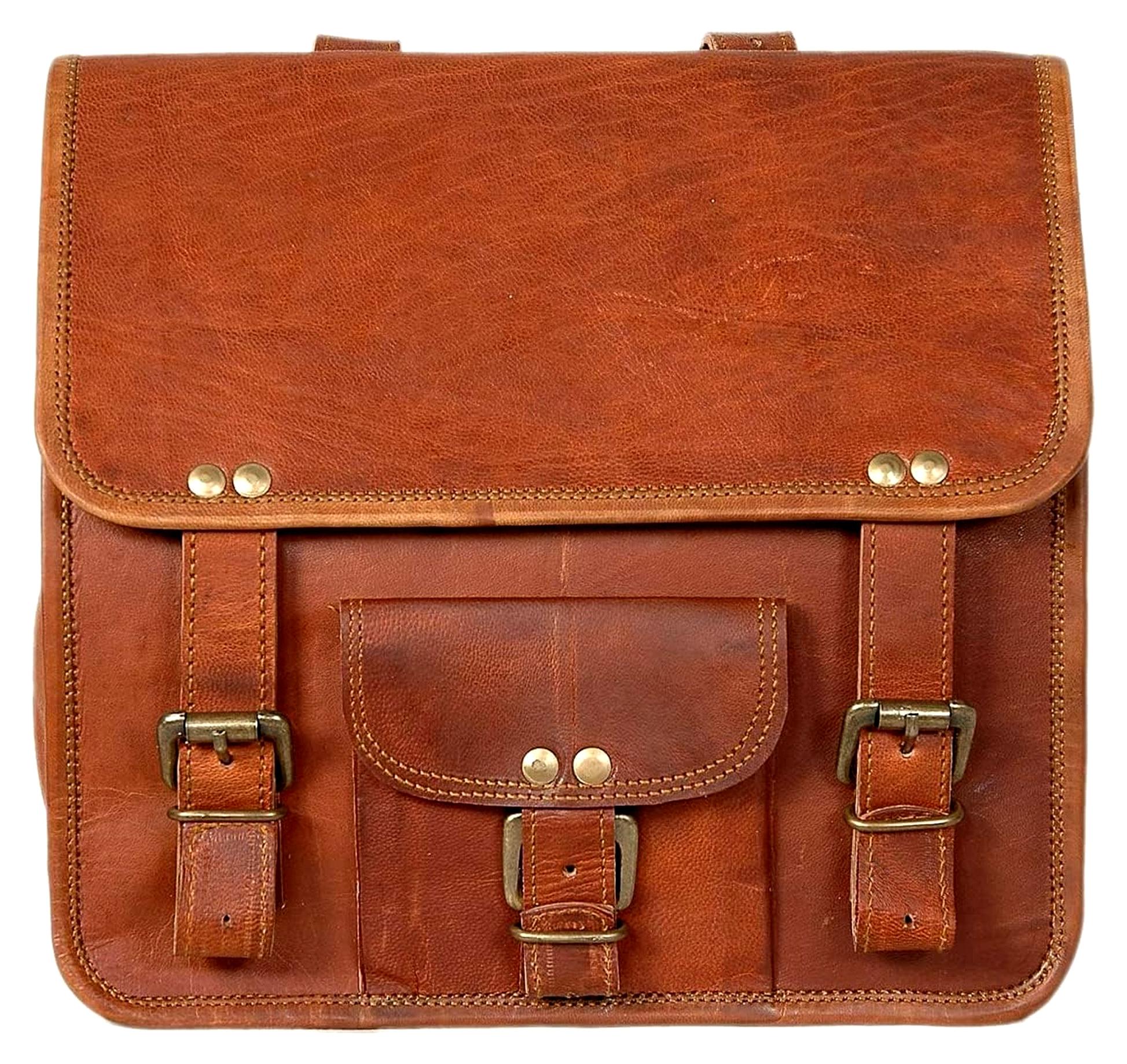 Markenlos Vintage Motorradsatteltasche aus Leder für Fahrrad und Reisen
