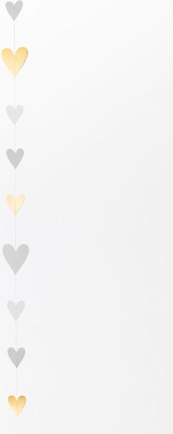 Räder Papierkette Goldherzen L.140cm 0017429
