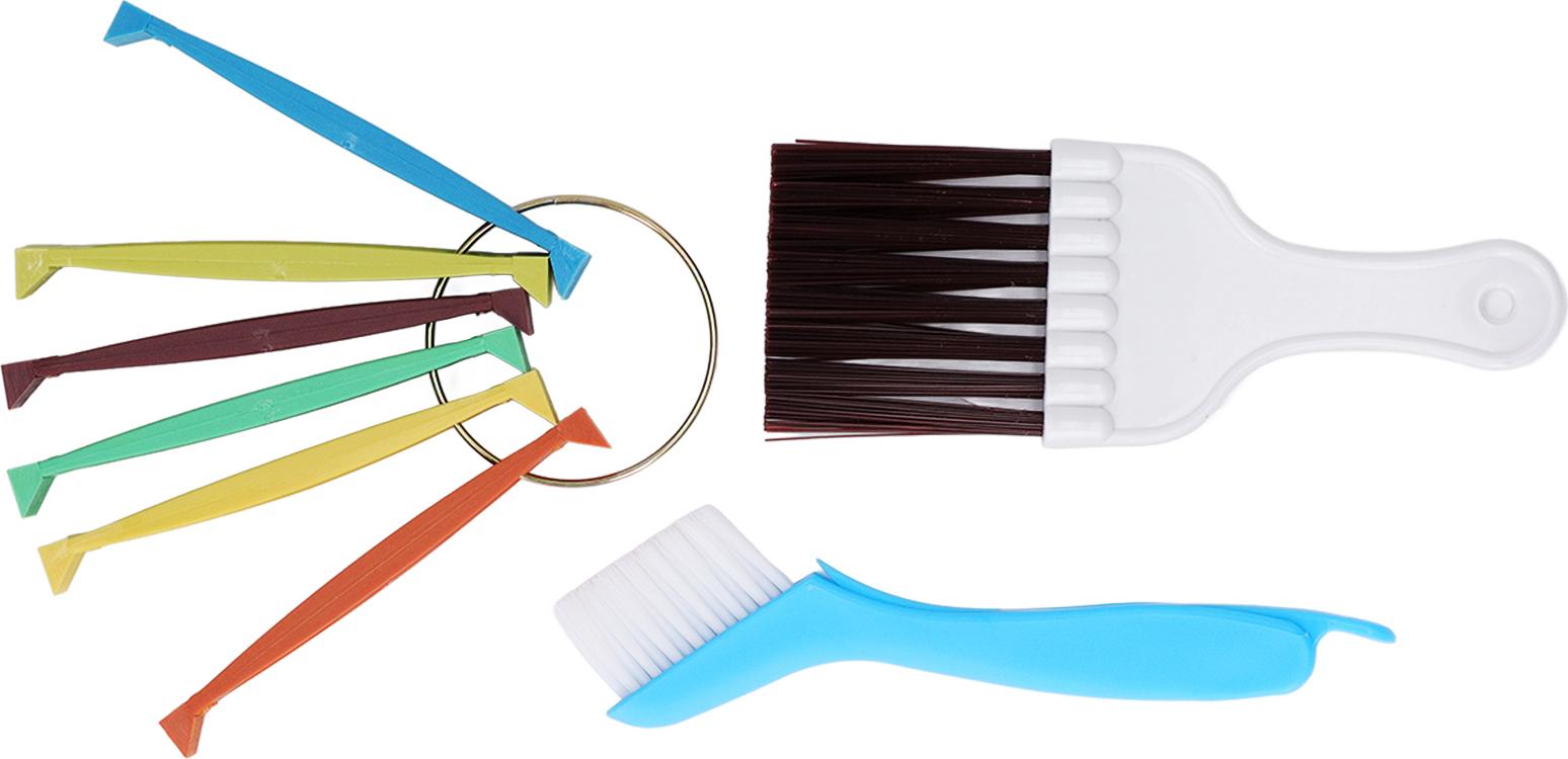 TWO TREES Lamellenreiniger-Set für Klimaanlagen, 6-farbiger Lamellenkamm, Reinigungsbürsten-Set für Spulen zur Reinigung von Heimkondensatoren
