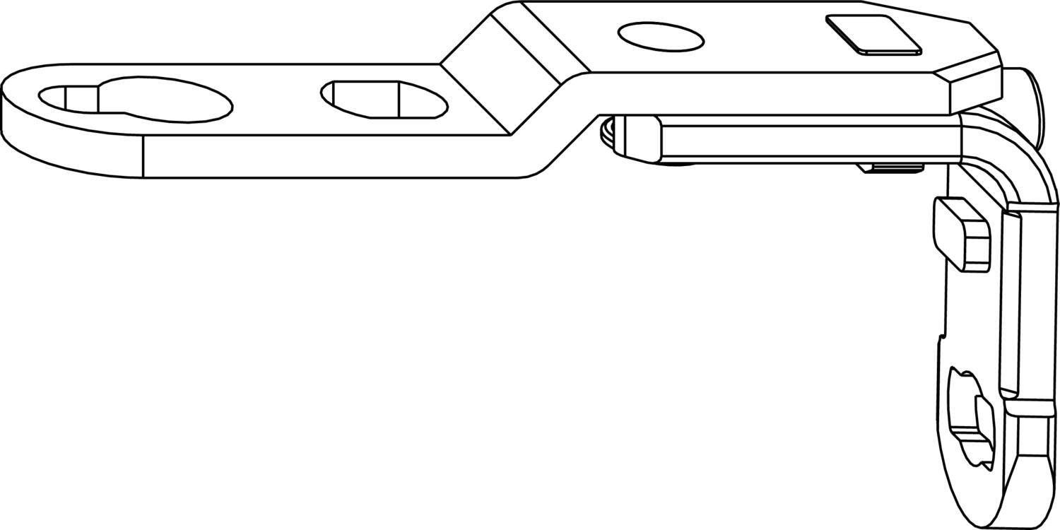 MACO MM Drehbandarm AS/PVC/DTuni für Dreh-Kippbandstulp 120 kg, silber (202271)