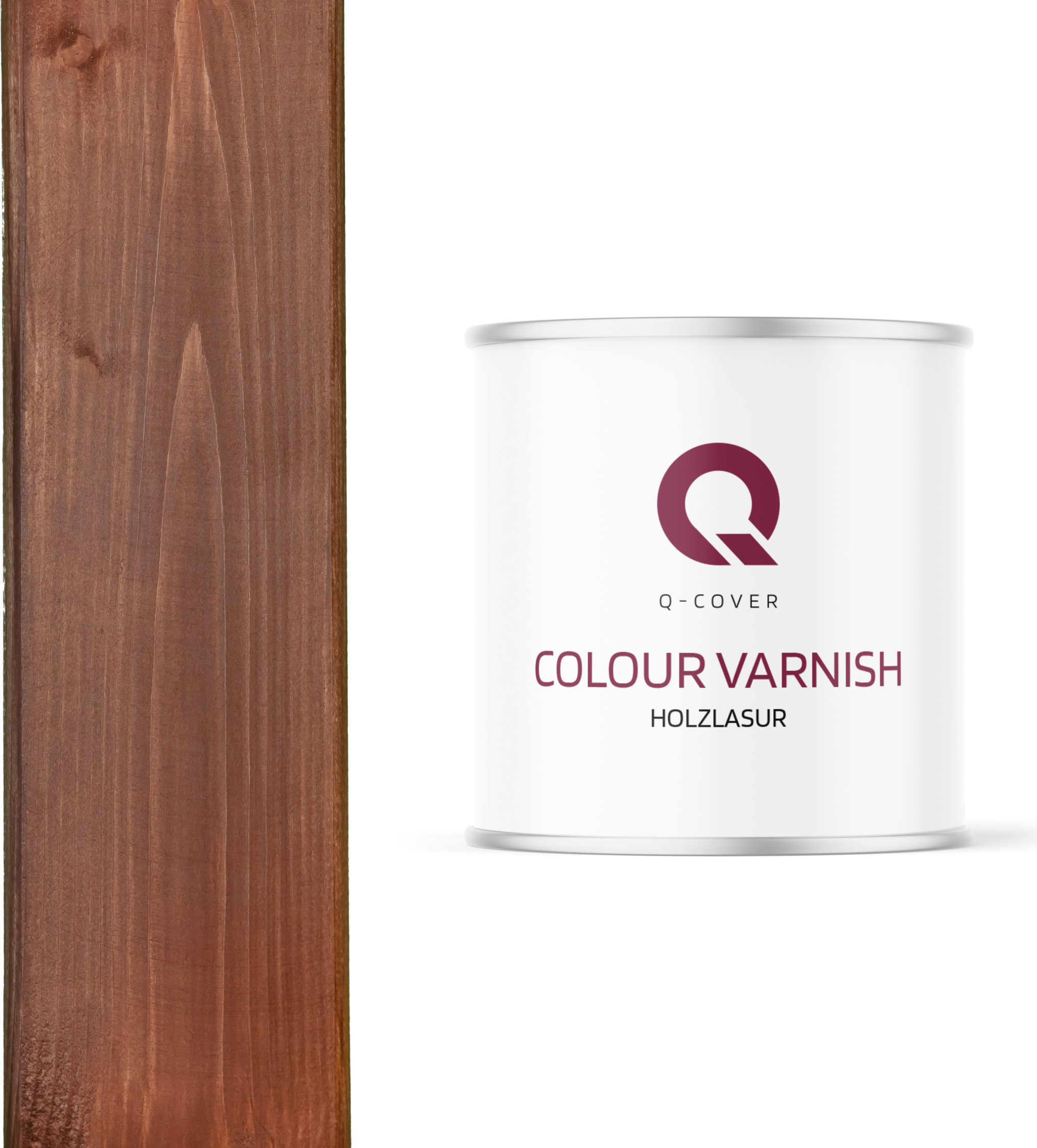 Q-Cover Holzlasur | Braun 2,5 L Satin | Holzschutz | | Holzschutz |lasur Lasur Wasserbasierte Innen Außen Lasur Abperleffekt Lasur Für Holz