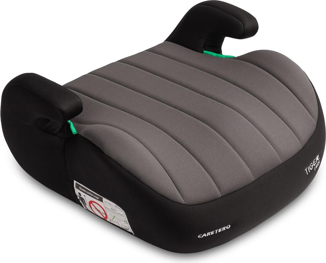 CARETERO - Autositz Kinder (125-150), 3-in-1-Autokindersitz Tiger, Grau