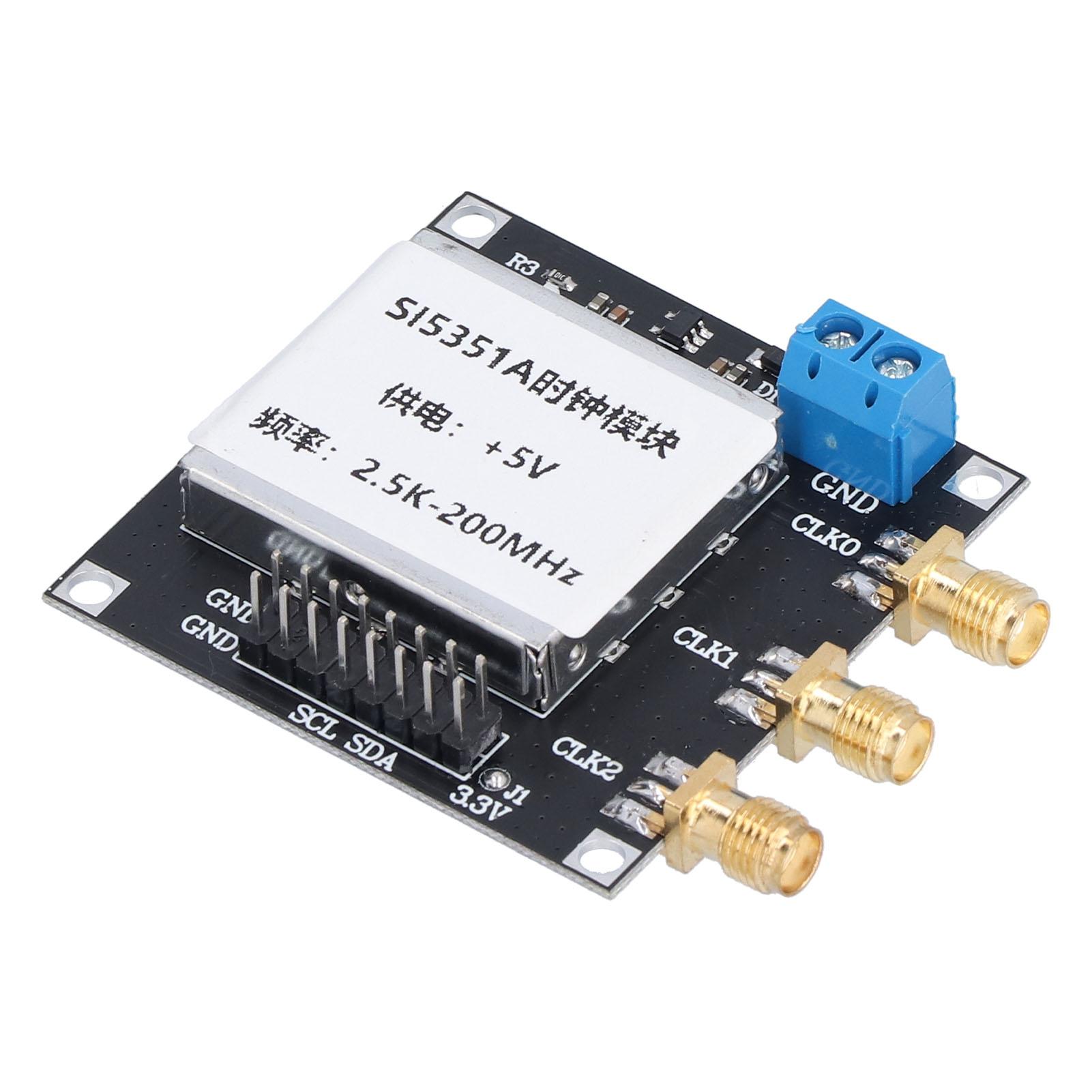 Cocosity SI5351 Taktsignalgenerator-Modul, rauscharmer Rechteckwellen-Frequenzgenerator für Signalfrequenz