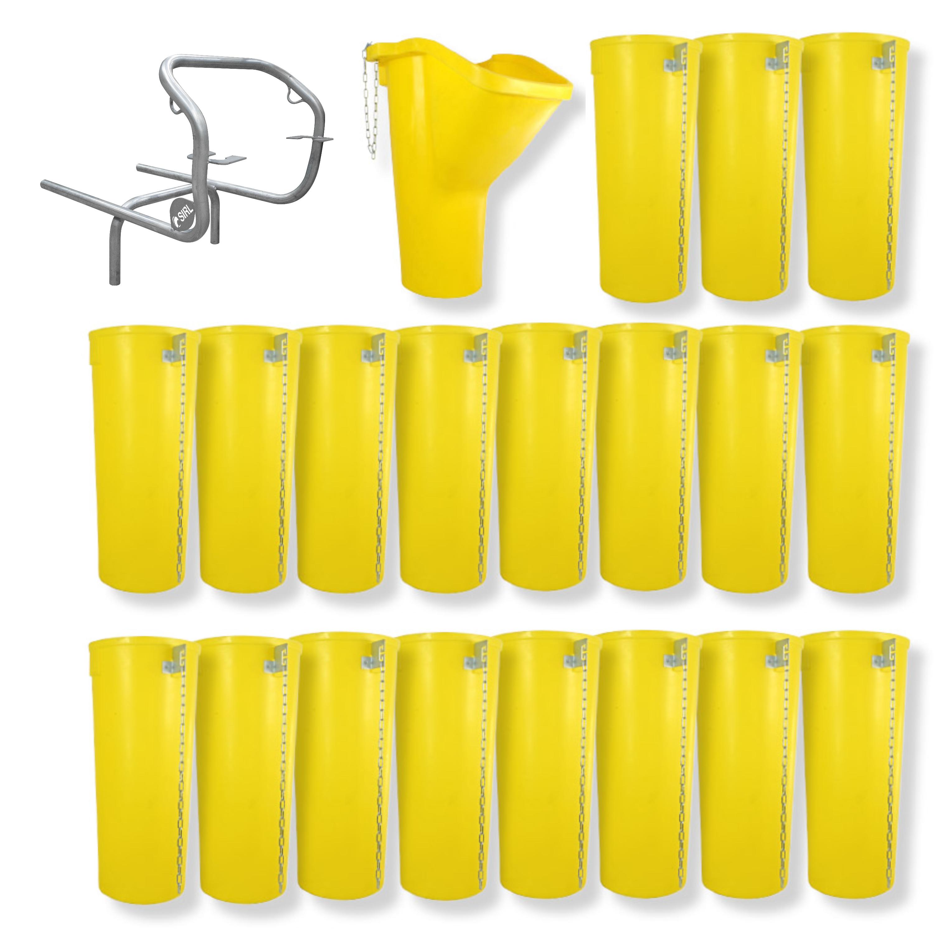 Profi Bauschuttrutsche Schuttrutsche Schuttrutschen Schuttrohr SET (21-tlg 20 m)