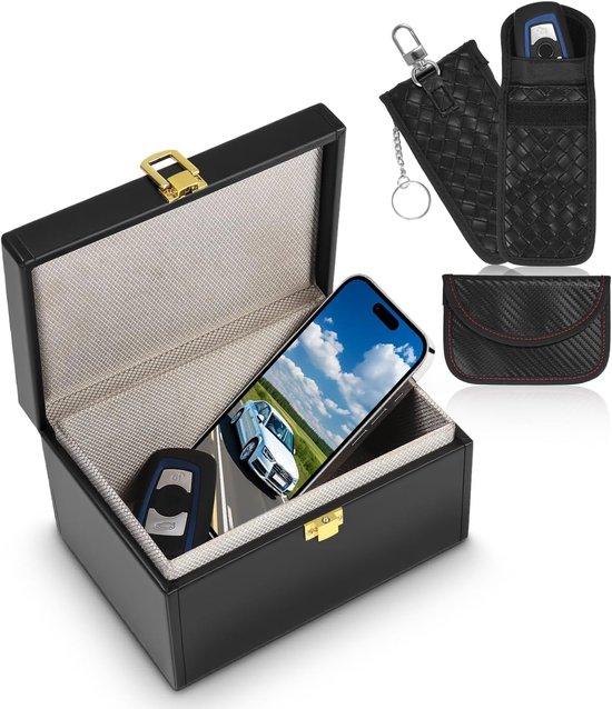 OEM Anti-RFID-Box + 3 Anti-RFID-Hüllen, Faraday-Schutzkasten, Cyberangriffschutz 2026