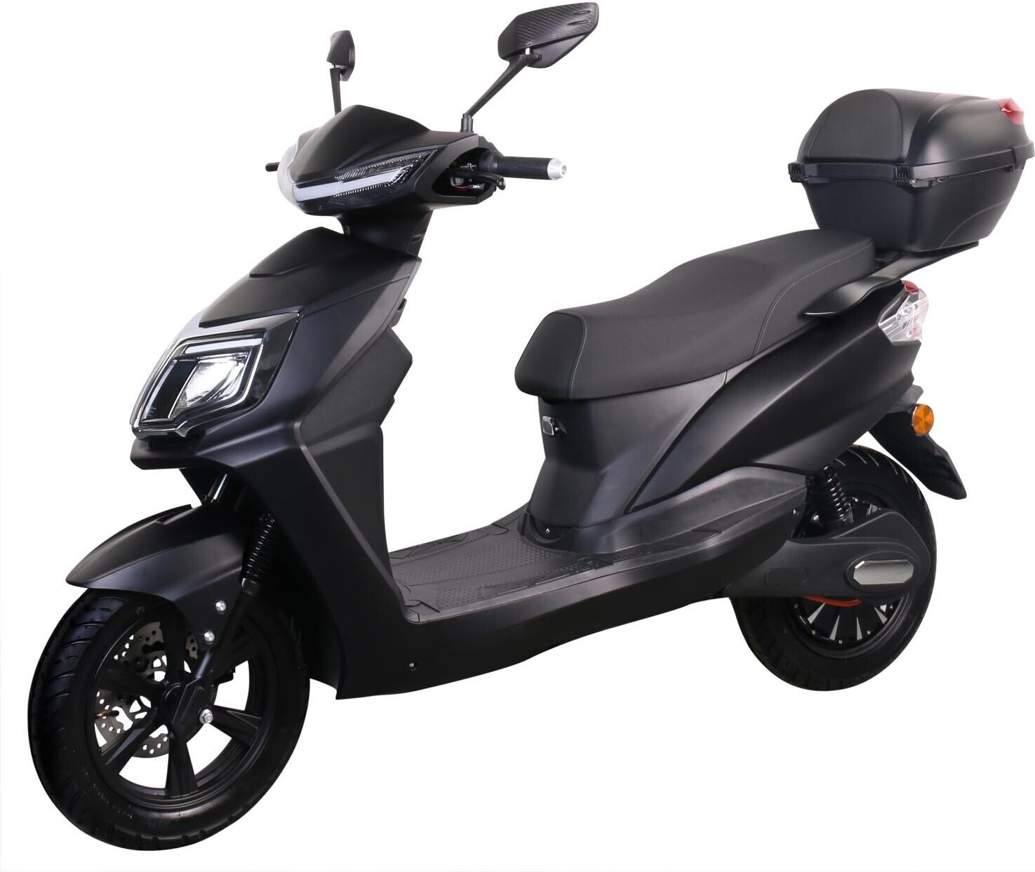 Elektroroller Futura Elektroroller Long Runner 45 km/h Li-Akku Roller E-Roller bis 80km RW 2800 Watt Schwarz