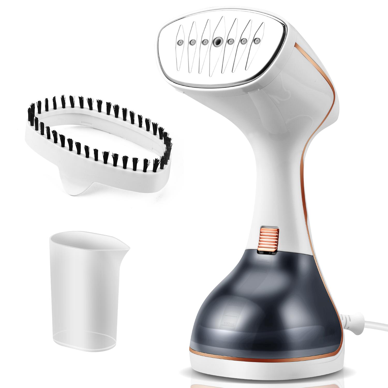 Ckeyin Dampfbürste Handdampfbürste mit 320ML Wassertank 3 Dampfstufe 1780W Dampfbürste