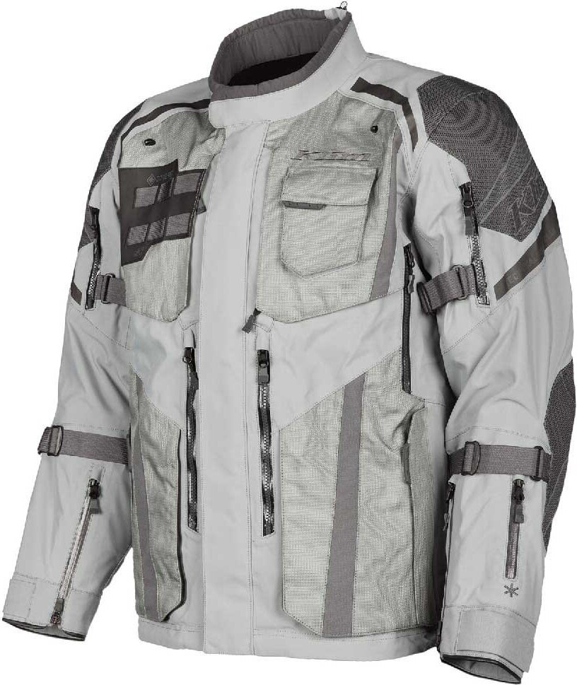 Klim Badlands Pro 2023 Motorrad Textiljacke, grau, 3XL