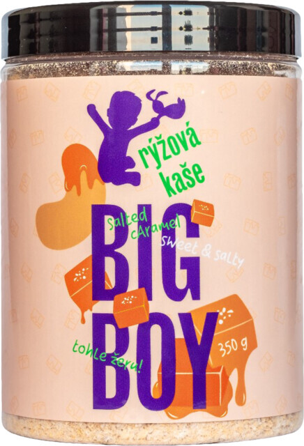 Big Boy Reisbrei süß und salzig 350 g sweet & salty / Müsli & Mash / Instant-Reisbrei mit weißer Schokolade, Karamell und Salz
