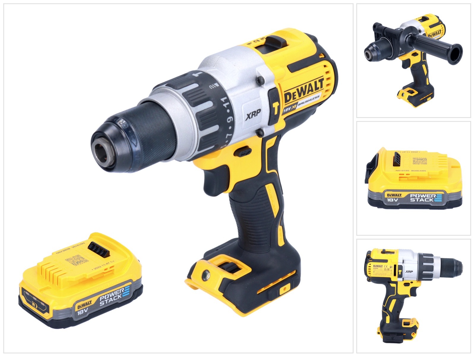 Akumulátorová príklepová vŕtačka DeWalt DCD 996 N 18 V 95 Nm bez kefiek + 1x akumulátor 1,7 Ah - bez nabíjačky