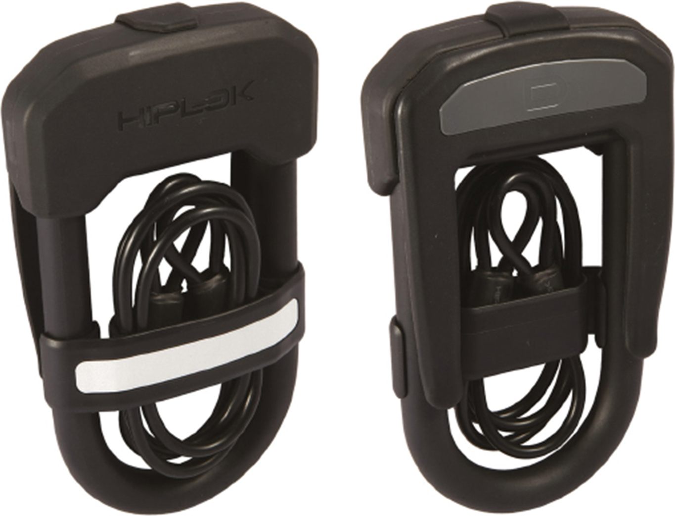 Hiplok Hiplock DC Wearable D-Lock Bügelschloss mit 90 cm Stahlkabel Fahrradschloss DC1AB