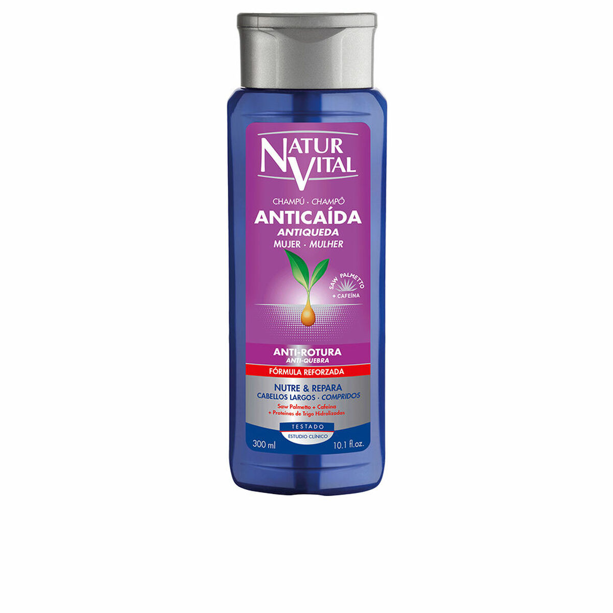 NaturVital Šampón proti vypadávaniu vlasov a lámaniu vlasov, 300ml