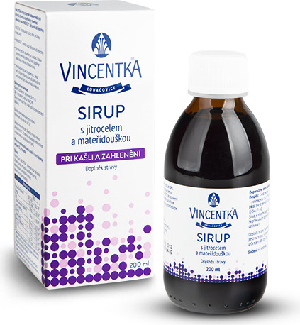 PADU Vincentka -Sirup beim Husten und überhängenden 200 ml