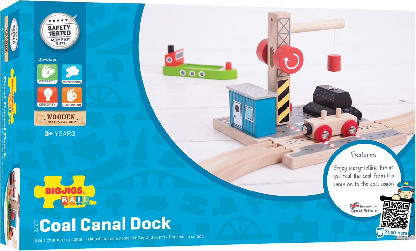 Bigjigs Rail Coal Dock mit Kran BJT257