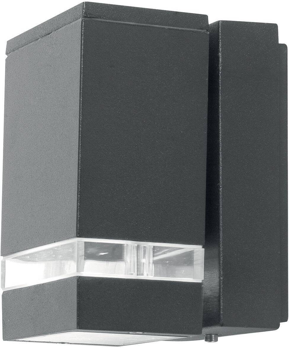 Elstead Lighting Elstead Jannik LED Außen-Wandleuchte 2-fach 15cm Dunkelgrau IP44 JANNIK-LED1