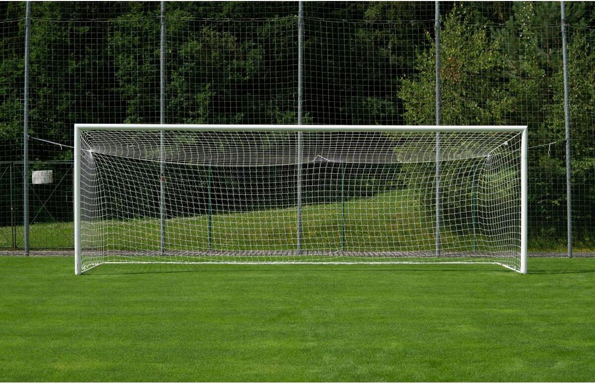 LEÓN DE ORO Fußball A11 M120 Fußballnetz weiß 1er Pack 64242