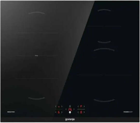 Gorenje GI6421BC, Čierna, Vstavaný, 59.5 cm, Indukčná varná doska so zónami, Sklokeramická, 4 zone(s)