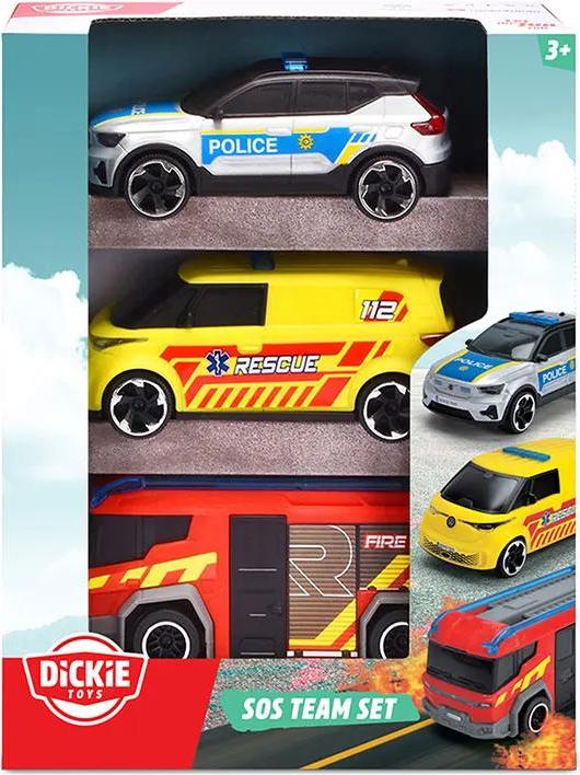 Simba Dickie SOS 3er-Pack Rettungsfahrzeuge 371 - 2028 203712028038-UNIT