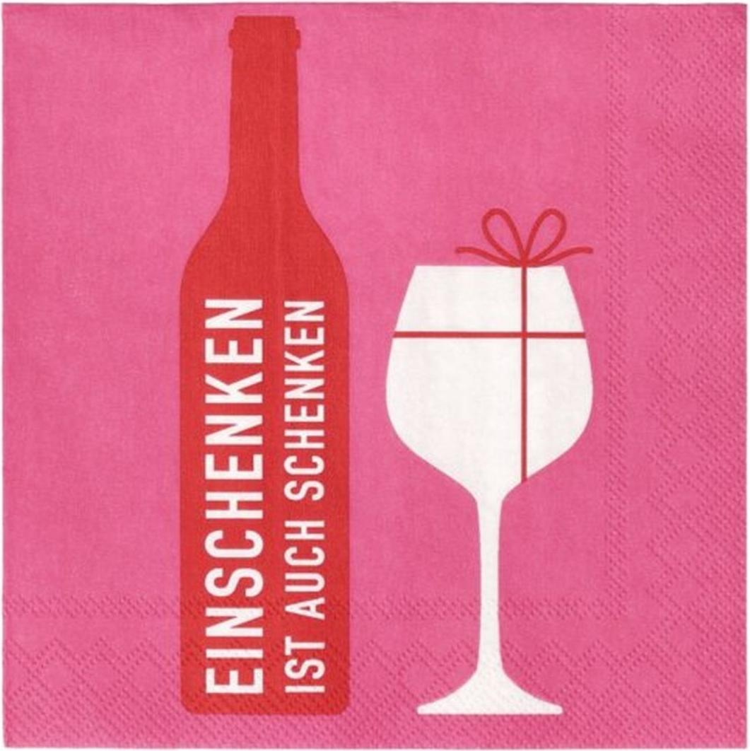 räder Cocktailserviette "Einschenken ist auch schenken" 18120