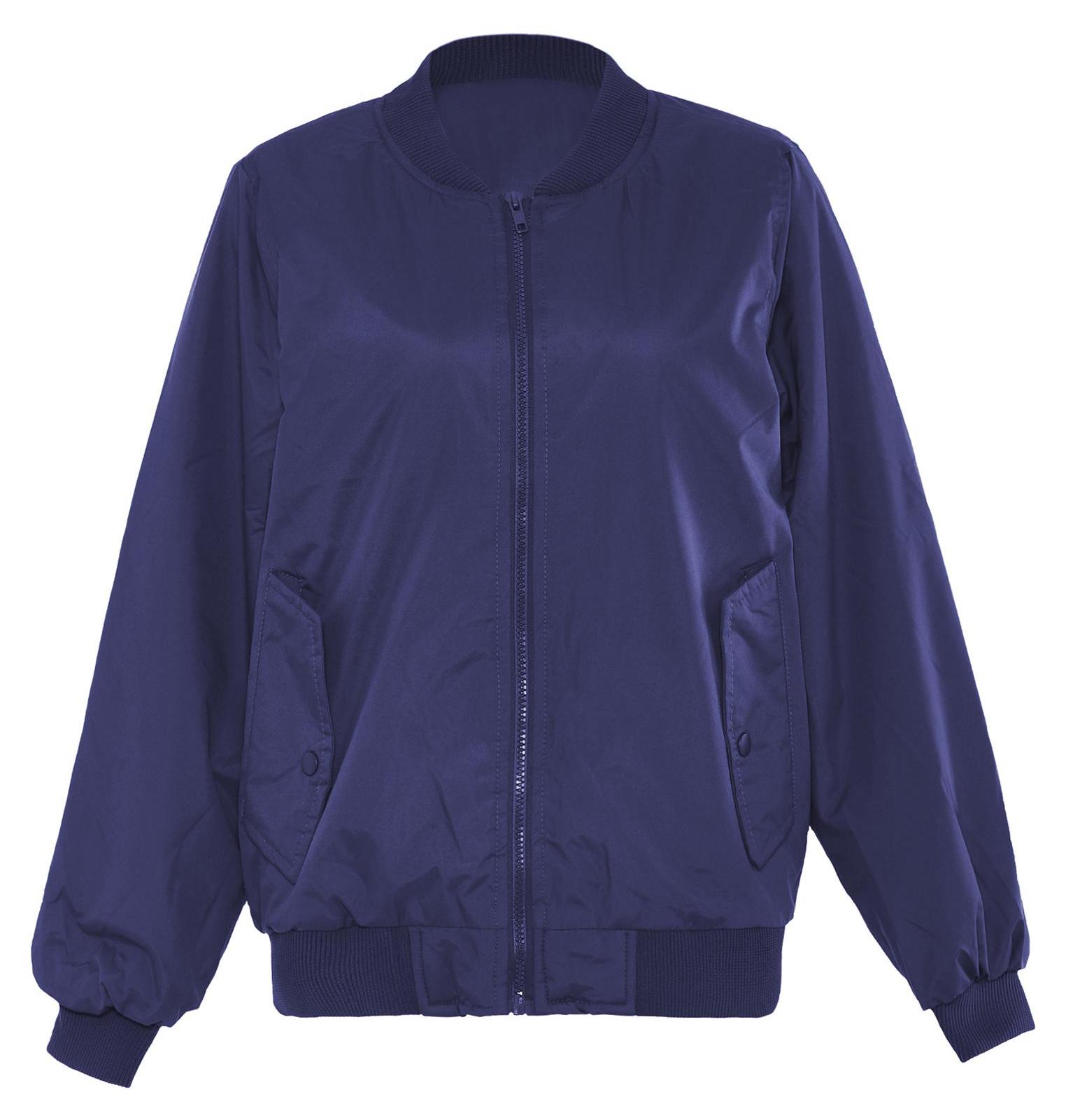 AODA Sportliche Damen Jacke mit Rippbündchen in Grün, Größe XS