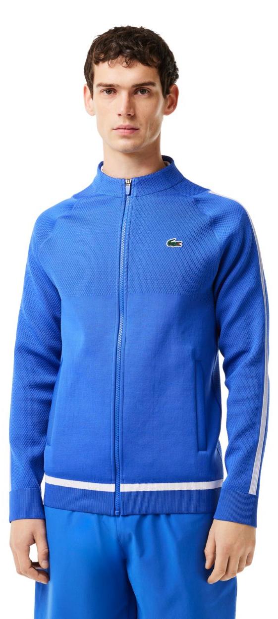 Lacoste Jack X Novak Djokovic Zip Sport-Jacke Herren Blau