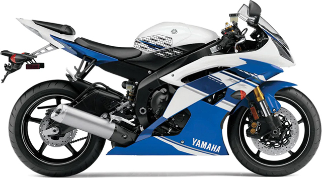Stompgrip schwarz, Yamaha YZF-R6 (2008-'16) YZF-R6 RJ15 55-14-0010-B
