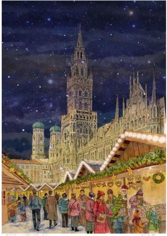 Adventný kalendár \"Mníchov Marienplatz\"""