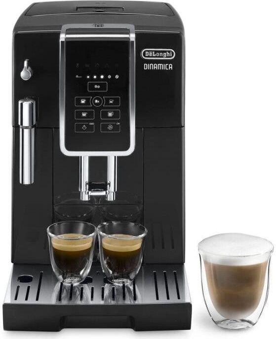 Plne automatický kávovar, DeLonghi Dinamica ECAM 350.15.B, 4 recepty, systém Cappuccino, čierny