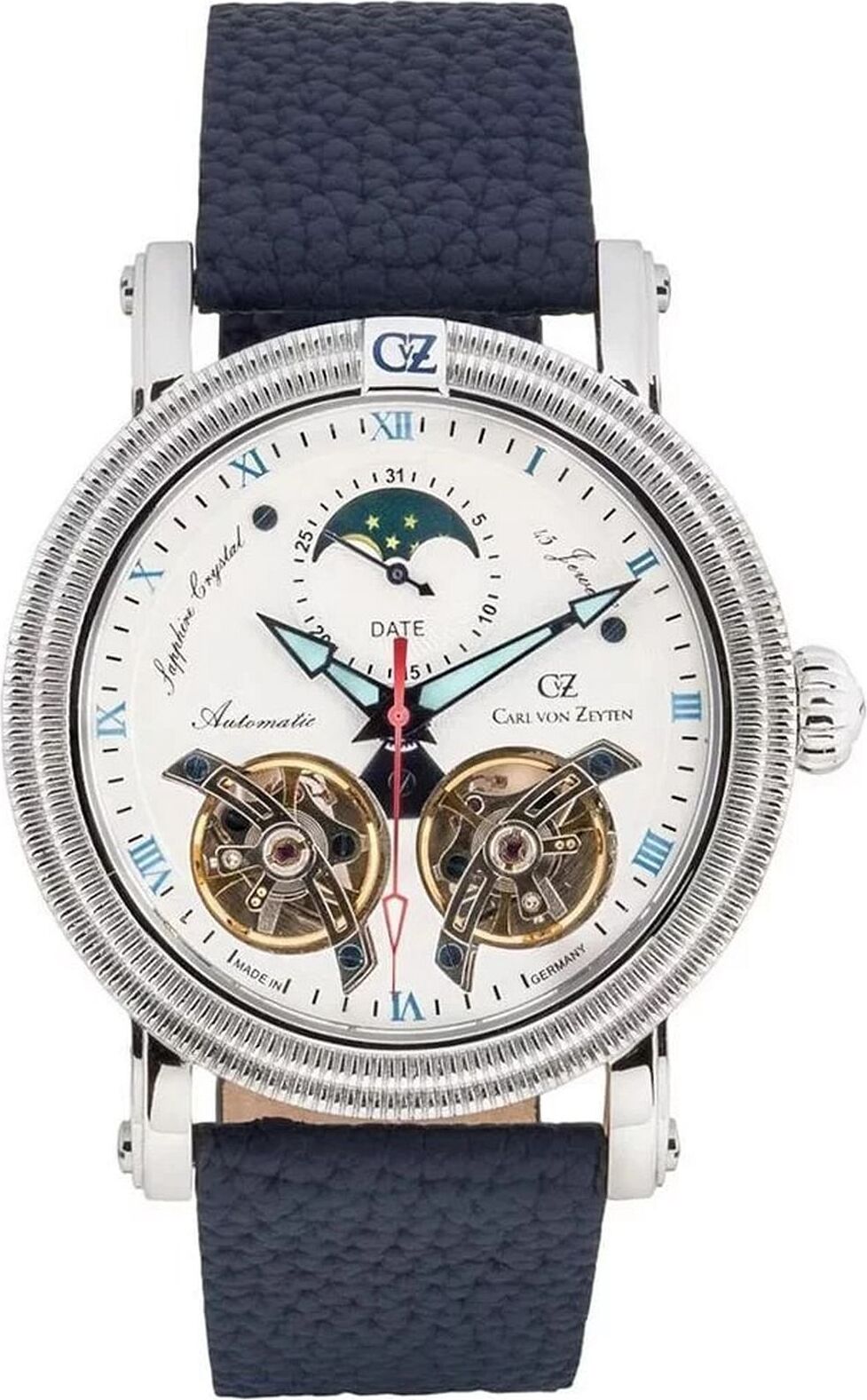 Carl von Zeyten CVZ0085WHS Herrenuhr Schauinsland Automatik Limited 46mm 5ATM