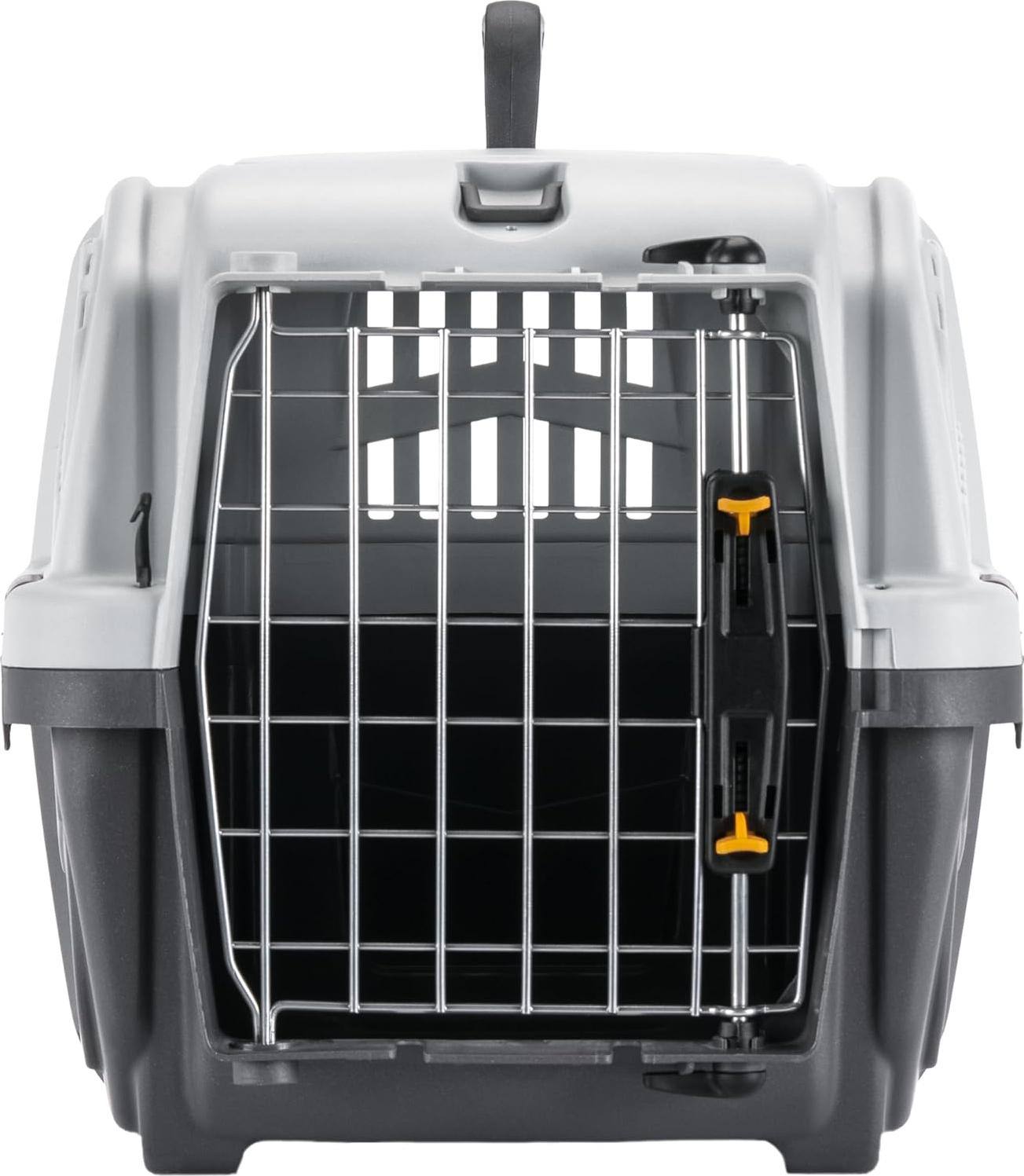 Markenlos Transportbox für Vliegreisen - Grau/Creme - Abmessungen: 48 x 31 x 31 cm