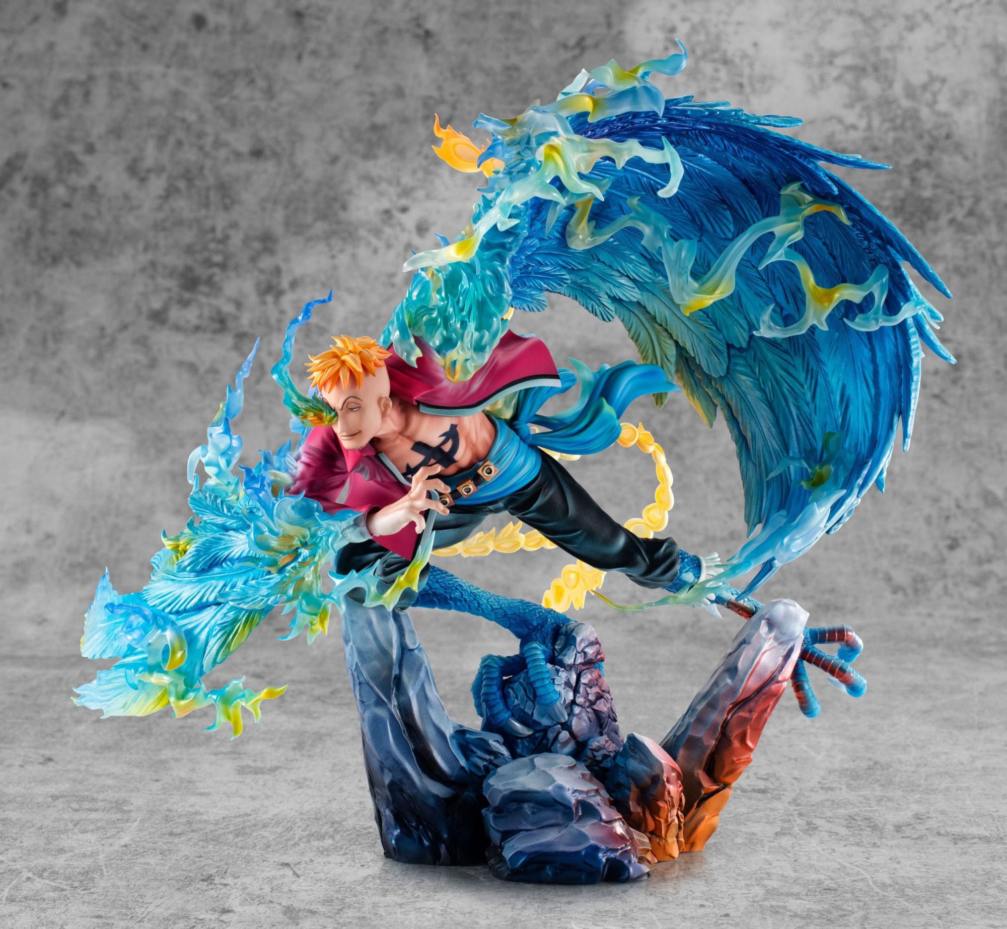Megahouse One Piece P.O.P MAS Maximum PVC Statue Marco the Phoenix Leader of 1st group of Whitebeard Pirates 32 cm 230