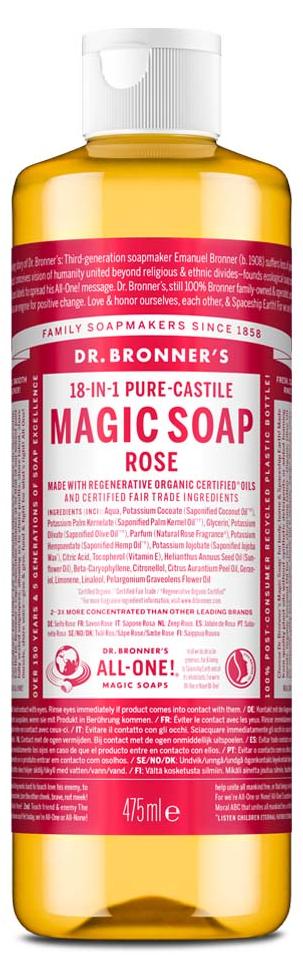 Dr. Bronner's Rose - 18in1 Magic Soap Naturseife 475ml