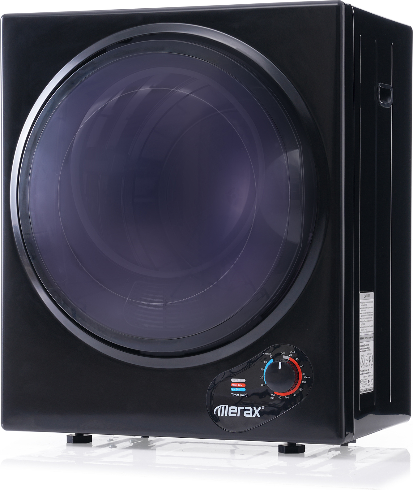 Merax Mini-Wäschetrockner Trockner Ablufttrockner, Frontlader Ablufttrockner mit PTC-Heizelement, Wärmewahl und Timer, freistehend/hängend, 2,5 kg ES284901BAA