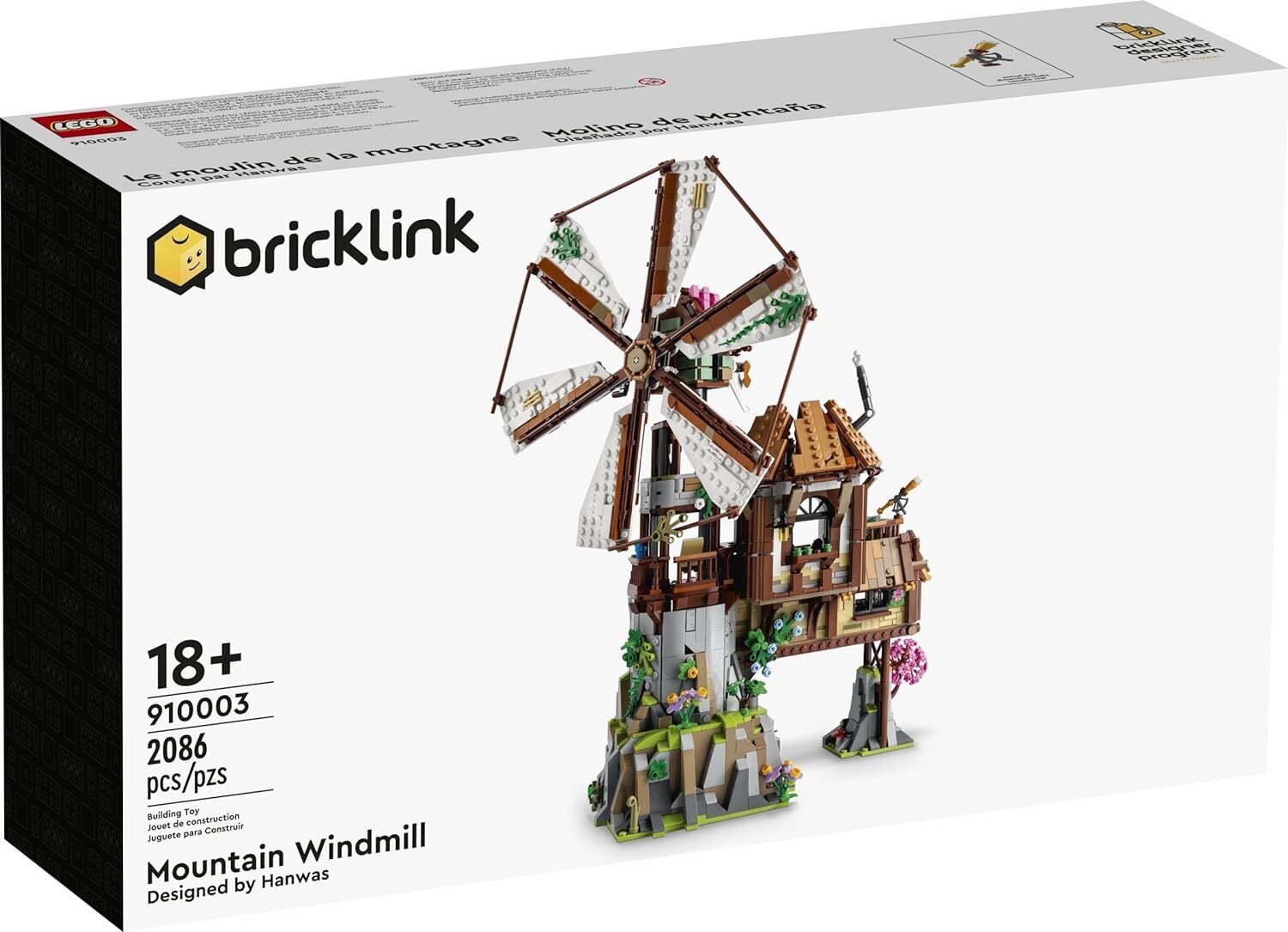 LEGO® BrickLink 910003 Horský veterný mlyn