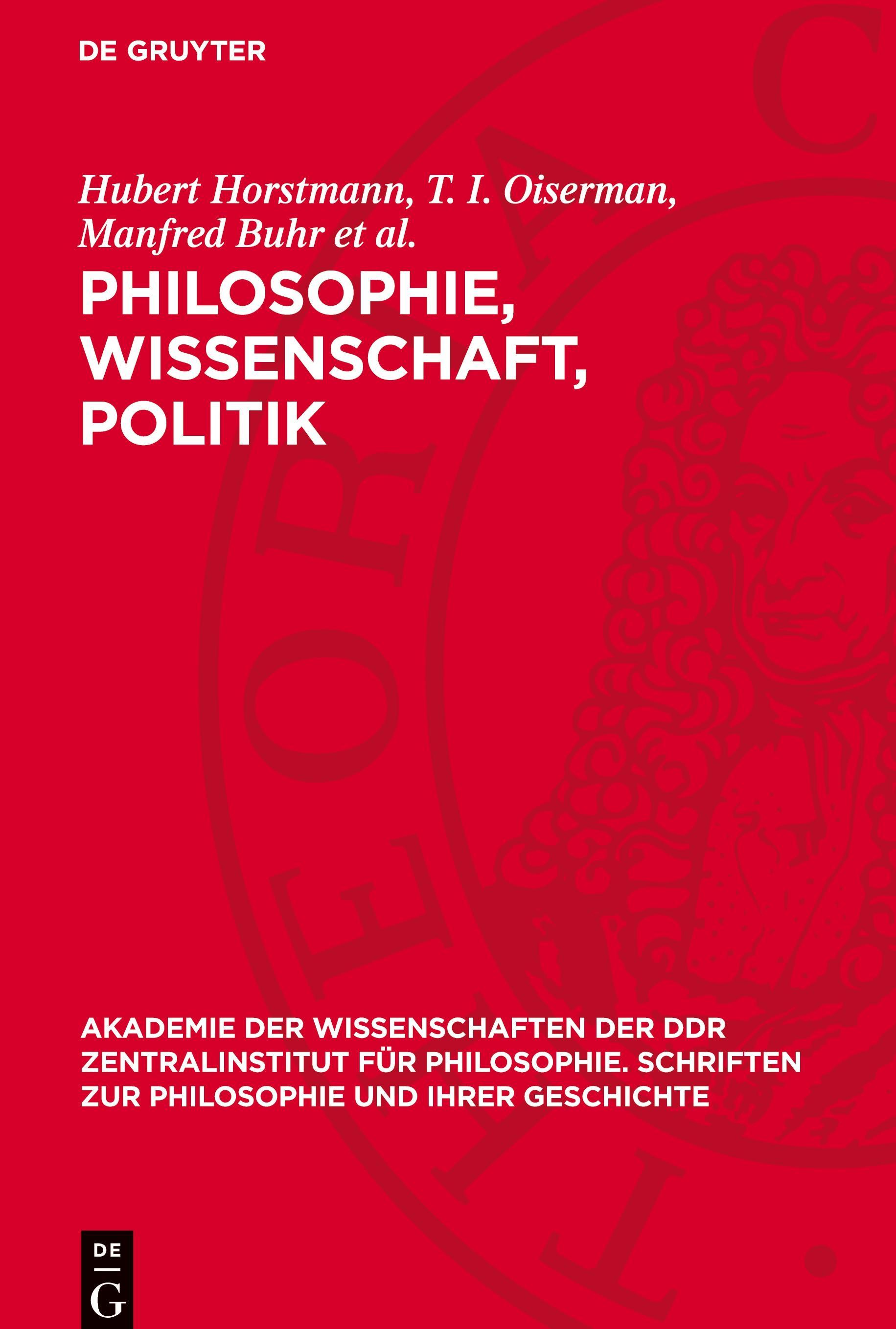 De Gruyter Philosophie, Wissenschaft, Politik