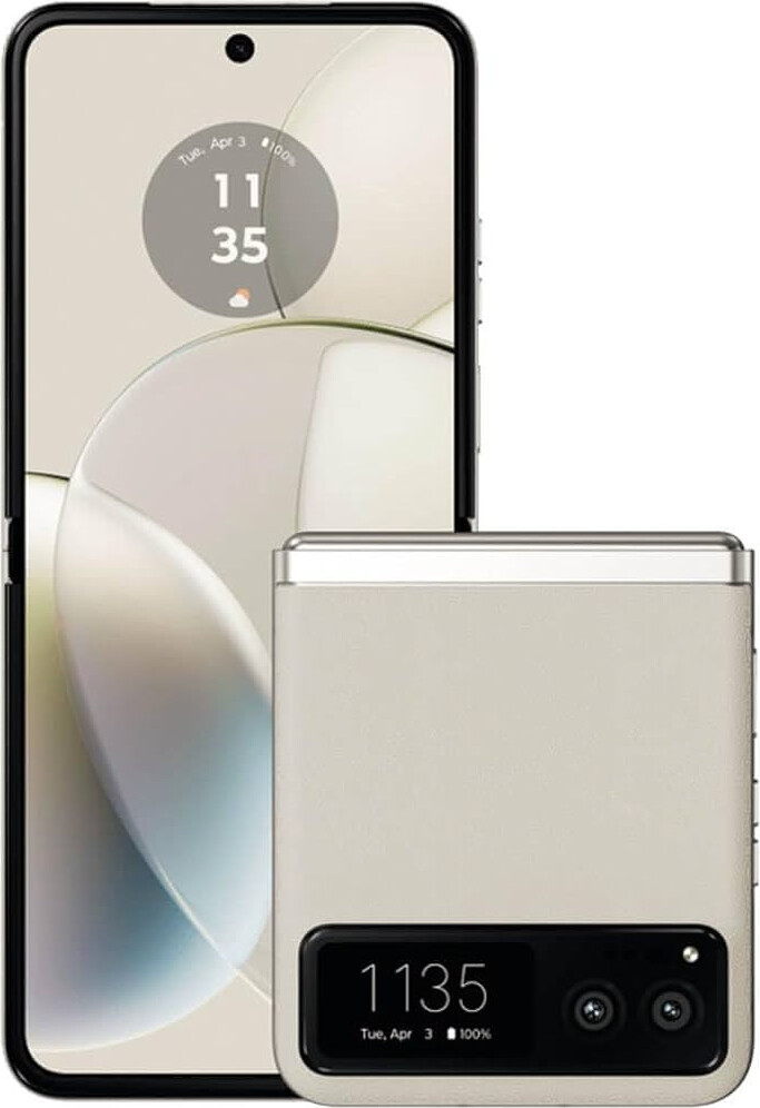 Motorola razr 40, 17,5 cm (6.9"), 8 GB, 256 GB, 64 MP, Android 13, Krém