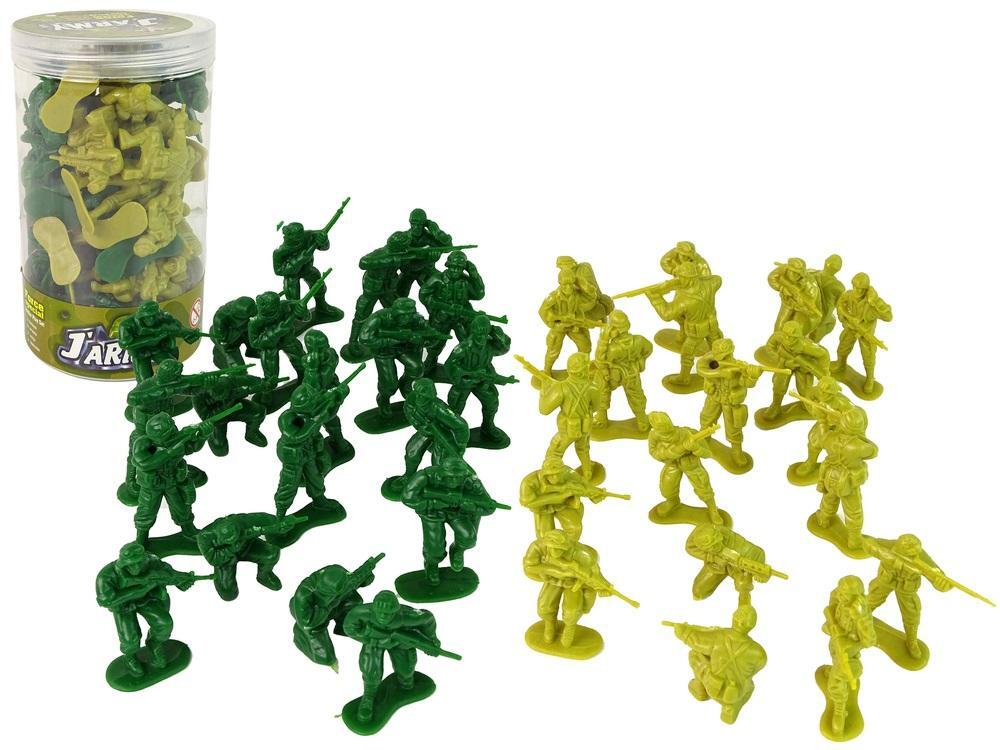 IMPORT LEANTOYS Soldaten Military Set Grün 40 El. LTY-15426-uniw